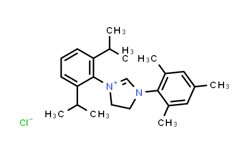 CAS No. 866926-59-2, 1-(2,6-Di-i-propylphenyl)-3-(2,4,6-trimethylphenyl)-4,5-dihydroimidazolium chloride