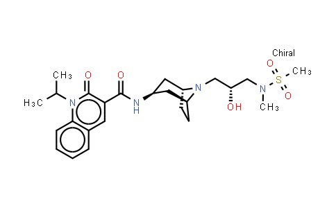 866933-46-2 | 1,2-二氢-N-[(3-内)-8-[(2R)-2-羟基-3-[甲基(甲磺酰基)氨基]丙基]-8-氮杂双环[3.2.1]辛-3-基]-1-(1-甲基乙基)-2-氧代-3-喹啉甲酰胺