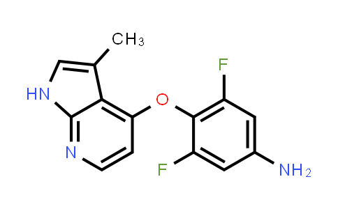 CAS No. 867017-97-8, Benzenamine, 3,5-difluoro-4-[(3-methyl-1H-pyrrolo[2,3-b]pyridin-4-yl)oxy]-