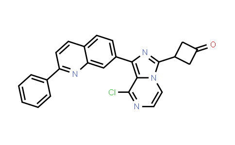 CAS No. 867165-62-6, 3-(8-Chloro-1-(2-phenylquinolin-7-yl)imidazo[1,5-a]pyrazin-3-yl)cyclobutanone