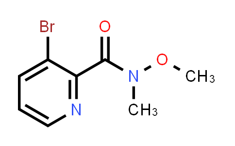 CAS No. 867353-49-9, 3-Bromo-N-methoxy-N-methylpicolinamide