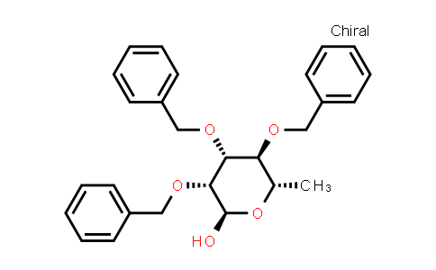 CAS No. 86795-38-2, (2R,3R,4R,5S,6S)-3,4,5-Tris(benzyloxy)-6-methyltetrahydro-2H-pyran-2-ol