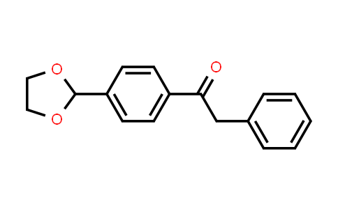 CAS No. 868280-61-9, 1-(4-(1,3-Dioxolan-2-yl)phenyl)-2-phenylethanone