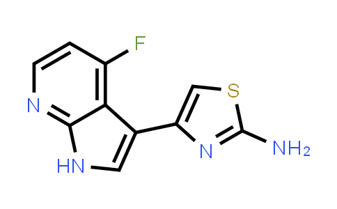 CAS No. 868387-34-2, 2-Thiazolamine, 4-(4-fluoro-1H-pyrrolo[2,3-b]pyridin-3-yl)-