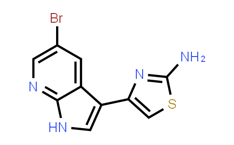 CAS No. 868387-43-3, 2-Thiazolamine, 4-(5-bromo-1H-pyrrolo[2,3-b]pyridin-3-yl)-