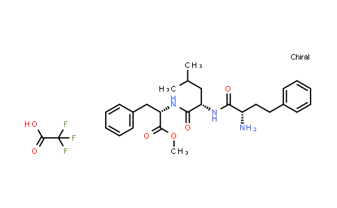 CAS No. 868539-99-5, (S)-Methyl 2-((S)-2-((S)-2-amino-4-phenylbutanamido)-4-methylpentanamido)-3-phenylpropanoate 2,2,2-trifluoroacetate
