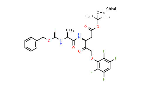 CAS No. 868565-57-5, (S)-tert-butyl 3-((S)-2-(((benzyloxy)carbonyl)amino)propanamido)-4-oxo-5-(2,3,5,6-tetrafluorophenoxy)pentanoate