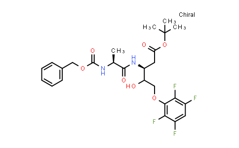CAS No. 868565-58-6, (3S)-tert-butyl 3-((S)-2-(((benzyloxy)carbonyl)amino)propanamido)-4-hydroxy-5-(2,3,5,6-tetrafluorophenoxy)pentanoate