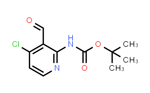 CAS No. 868736-42-9, tert-Butyl N-(4-chloro-3-formylpyridin-2-yl)carbamate