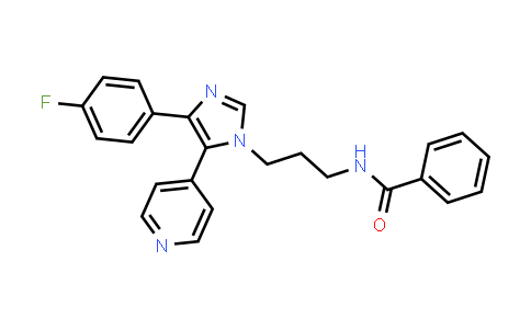 CAS No. 869287-21-8, Benzamide, N-[3-[4-(4-fluorophenyl)-5-(4-pyridinyl)-1H-imidazol-1-yl]propyl]-