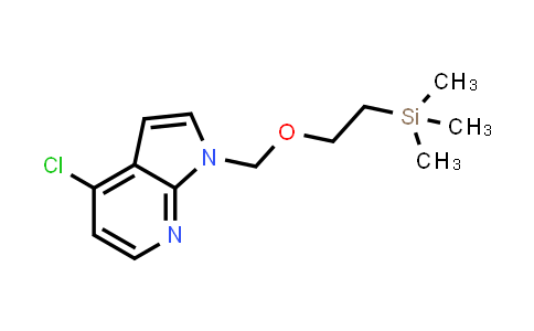CAS No. 869335-19-3, 1H-Pyrrolo[2,3-b]pyridine, 4-chloro-1-[[2-(trimethylsilyl)ethoxy]methyl]-