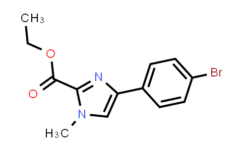 CAS No. 869568-12-7, 4-(4-Bromophenyl)-1-methyl-1H-imidazole-2-carboxylic acid ethyl ester