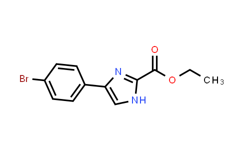 CAS No. 869569-80-2, 1H-Imidazole-2-carboxylic acid, 4-(4-bromophenyl)-, ethyl ester