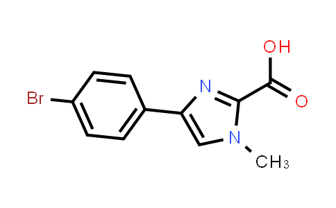 CAS No. 869570-48-9, 1H-Imidazole-2-carboxylic acid, 4-(4-bromophenyl)-1-methyl-