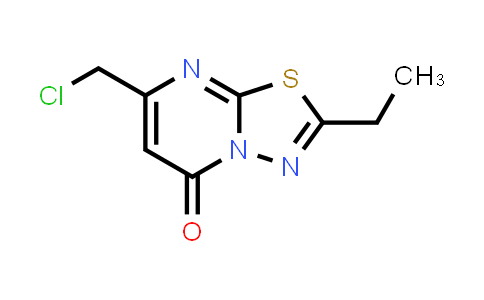 CAS No. 869634-07-1, 7-(Chloromethyl)-2-ethyl-5H-[1,3,4]thiadiazolo[3,2-a]pyrimidin-5-one