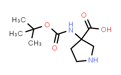 CAS No. 869786-49-2, 3-((tert-Butoxycarbonyl)amino)pyrrolidine-3-carboxylic acid