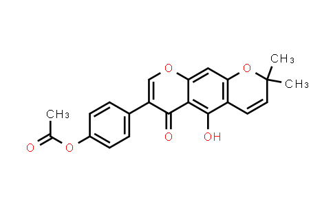 CAS No. 86989-18-6, 2H,6H-Benzo[1,2-b:5,4-b']dipyran-6-one, 7-[4-(acetyloxy)phenyl]-5-hydroxy-2,2-dimethyl-