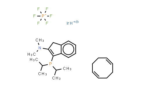 CAS No. 870077-94-4, 3-Di-i-propylphosphino-2-(N,N-dimethylamino)-1H-indene(1,5-cyclooctadiene)iridium(I) hexafluorophosphate