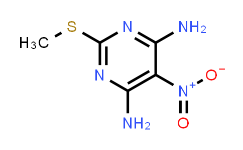 CAS No. 87026-32-2, 2-(Methylthio)-5-nitropyrimidine-4,6-diamine