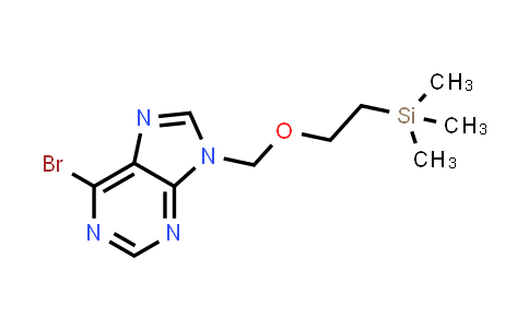 CAS No. 870280-82-3, 6-Bromo-9-((2-(trimethylsilyl)ethoxy)methyl)-9H-purine