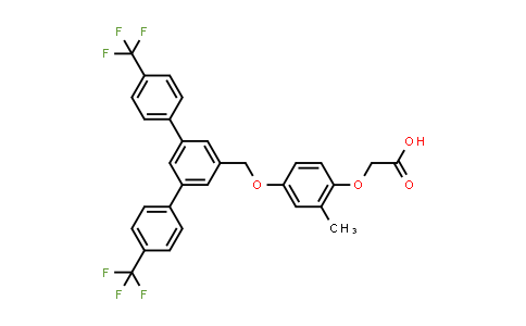 CAS No. 870289-06-8, Acetic acid, 2-[4-[[4,4''-bis(trifluoromethyl)[1,1':3',1''-terphenyl]-5'-yl]methoxy]-2-methylphenoxy]-