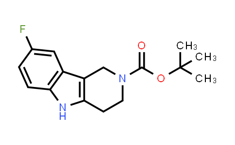 CAS No. 870471-42-4, tert-Butyl 8-fluoro-3,4-dihydro-1H-pyrido[4,3-b]indole-2(5H)-carboxylate