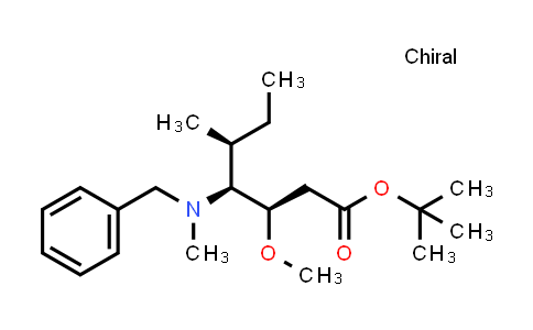 CAS No. 870640-64-5, (3R,4S,5S)-tert-butyl 4-(benzyl(methyl)amino)-3-methoxy-5-methylheptanoate