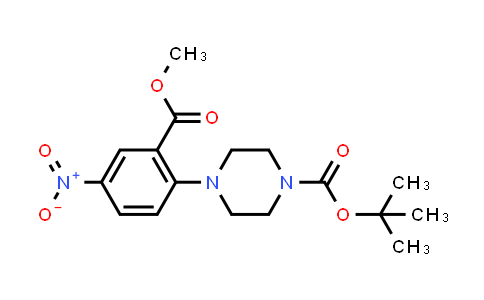 CAS No. 870703-73-4, tert-Butyl 4-[2-(methoxycarbonyl)-4-nitrophenyl]piperazine-1-carboxylate