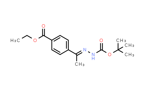 CAS No. 870822-87-0, tert-Butyl N'-[1-[4-(ethoxycarbonyl)phenyl]ethylidene]hydrazinecarboxylate