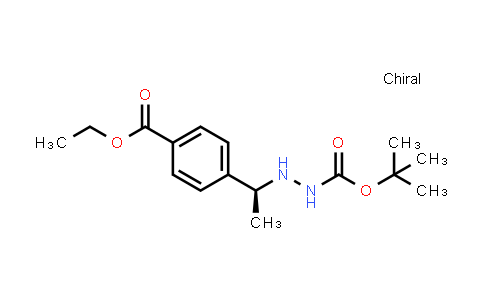 CAS No. 870822-89-2, (S)-Tert-butyl 2-(1-(4-(ethoxycarbonyl)phenyl)ethyl)hydrazinecarboxylate