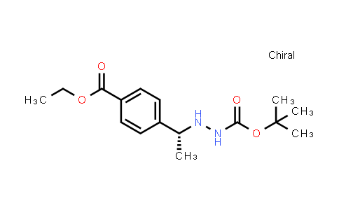 CAS No. 870822-90-5, (R)-tert-butyl 2-(1-(4-(ethoxycarbonyl)phenyl)ethyl)hydrazinecarboxylate