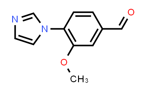 CAS No. 870837-70-0, Benzaldehyde, 4-(1H-imidazol-1-yl)-3-methoxy-