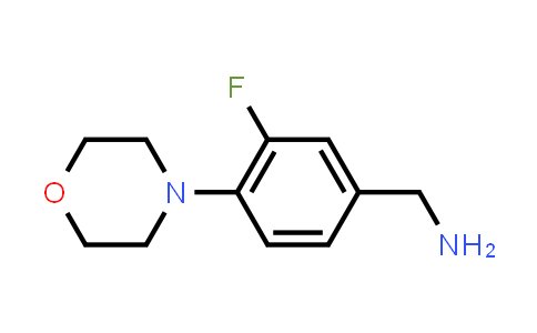 CAS No. 870843-45-1, (3-Fluoro-4-morpholinophenyl)methanamine