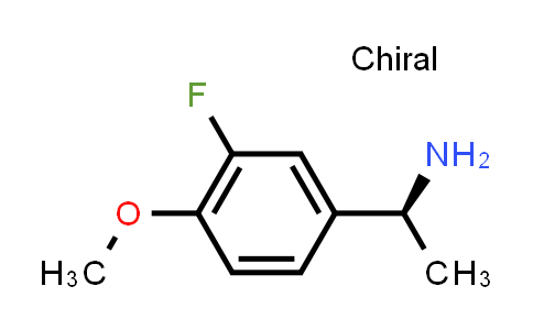 CAS No. 870849-66-4, Benzenemethanamine, 3-fluoro-4-methoxy-α-methyl-, (αS)-