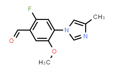 MC576205 | 870851-52-8 | Benzaldehyde, 2-fluoro-5-methoxy-4-(4-methyl-1H-imidazol-1-yl)-