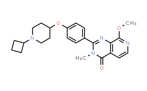 DY576214 | 870996-77-3 | Pyrido[3,4-d]pyrimidin-4(3H)-one, 2-[4-[(1-cyclobutyl-4-piperidinyl)oxy]phenyl]-8-methoxy-3-methyl-