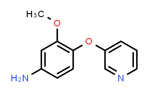 CAS No. 871020-12-1, 3-Methoxy-4-(pyridin-3-yloxy)aniline