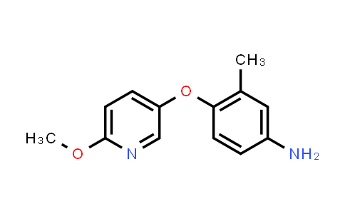 CAS No. 871020-35-8, 4-((6-Methoxypyridin-3-yl)oxy)-3-methylaniline