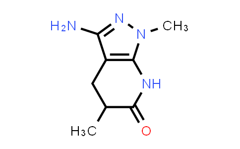 CAS No. 871021-33-9, 3-Amino-1,5-dimethyl-1,4,5,7-tetrahydro-6H-pyrazolo[3,4-b]pyridin-6-one