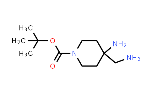 CAS No. 871115-32-1, tert-Butyl 4-amino-4-(aminomethyl)piperidine-1-carboxylate