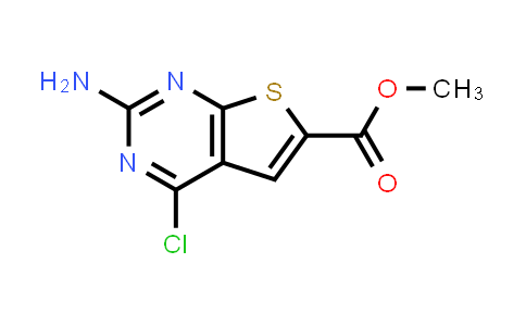 CAS No. 871231-32-2, Methyl 2-amino-4-chlorothieno[2,3-d]pyrimidine-6-carboxylate