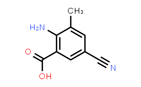 CAS No. 871239-18-8, 2-Amino-5-cyano-3-methylbenzoic acid