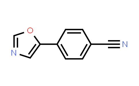 CAS No. 87150-13-8, 4-(Oxazol-5-yl)benzonitrile