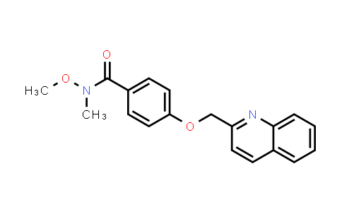 CAS No. 871507-14-1, N-Methoxy-N-methyl-4-(2-quinolinylmethoxy)benzamide