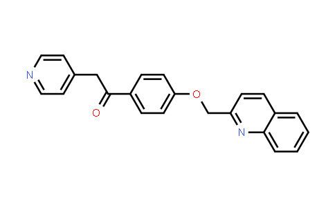 CAS No. 871507-15-2, 2-(Pyridin-4-yl)-1-(4-(quinolin-2-ylmethoxy)phenyl)ethan-1-one