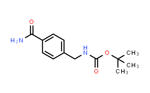 CAS No. 871721-44-7, tert-Butyl 4-carbamoylbenzylcarbamate