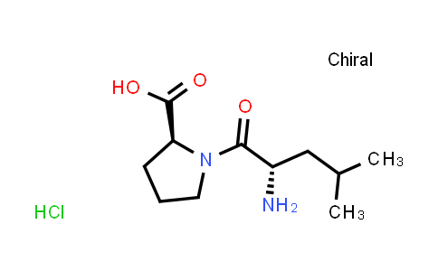 CAS No. 87178-63-0, (S)-1-((S)-2-Amino-4-methylpentanoyl)pyrrolidine-2-carboxylic acid hydrochloride