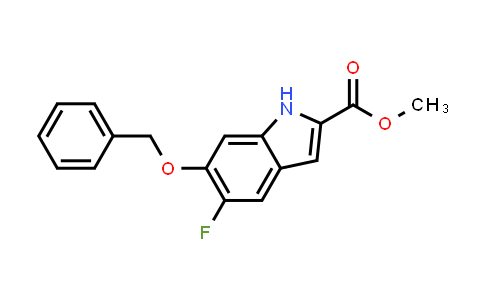 CAS No. 872030-46-1, Methyl 6-(benzyloxy)-5-fluoro-1H-indole-2-carboxylate