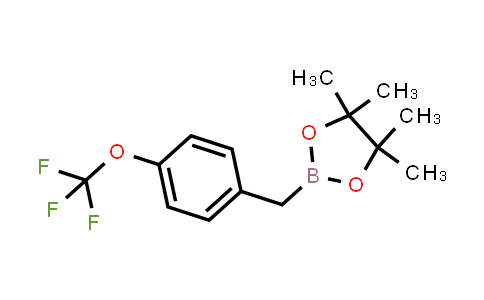 CAS No. 872038-32-9, 4,4,5,5-Tetramethyl-2-(4-(trifluoromethoxy)benzyl)-1,3,2-dioxaborolane