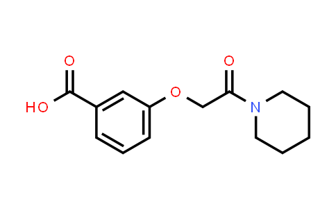 CAS No. 872196-57-1, 3-[2-Oxo-2-(1-piperidinyl)ethoxy]benzoic acid